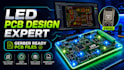 design led pcb and led driver circuit with gerber files