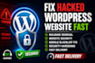 fix malware and secure your wordpress website fast