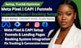 setup meta pixel tracking funnels landing pages booking systems capi setup