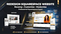 design or redesign squarespace website design, revamp and customize website