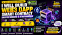develop web3 dapp, smart contract, crypto website, wallet connect, ai automation