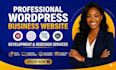 design wordpress website development redesign wordpress website business