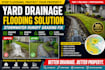 yard drainage flooding solution stormwater runoff grading fix