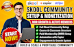 skool community setup with course structure, categories and member onboarding