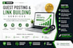 do guest posting and high quality SEO link building