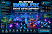 develop a custom roblox experience with lua scripting and game systems