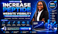 increase the peptide website visibility through organic promotion