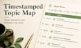 write SEO podcast show notes with timestamps and key takeaways
