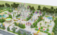 create 3d amusement park masterplan,theme park design,children playground render