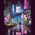 create a cyberpunk futuristic city art