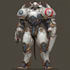 make cyberpunk sci fi robot, mecha character concept art