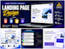 landing page design using HTML CSS bootstrap and js