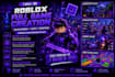 do roblox full game creation, roblox game development, roblox map and scripting