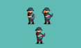 do pixel art character pixel animation 2d sprite sheet pixel game art character