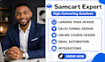create samcart thrivecart sales funnel,samcart online course