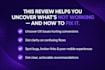 review your website user experience and suggest improvements