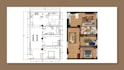 do 2d layout and boodboard of your space