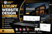 wordpress website website design website development luxury business website