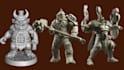 sculpt 3d character modeling, miniature tabletop warhammer model for 3d printing