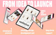 luxury brand identity and custom landing page or website