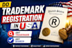 do trade mark registration in USA, any and search