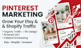 do pinterest marketing for etsy, shopify, amazon
