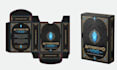 design custom card game box, booster pack, card frame and packaging