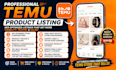 setup temu shop, do SEO temu product listing and bulk product upload