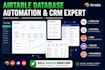 setup airtable database airtable automation airtable CRM