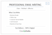 write a professional email