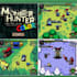 do pixel art game UI, tileset, hud gui elements, frames, mana health bar screen