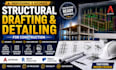 do structural drafting and detailing drawing for construction