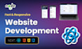 develop fast and responsive website using react and node js