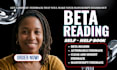 beta read your self help, personal development book with honest reader feedback