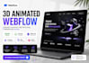 build 3d webflow website using gsap threejs spline 3d parallax scrolling effects