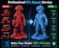 fix stl file repair mesh errors and make model print ready for 3d printing
