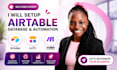 do airtable database, airtable automation, airtable softr webapp expert make com