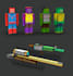 create 3d cubic models like crossy road