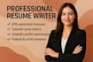 write a professional resume, cover letter, and linkedin, cv