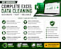 clean and format excel data, remove duplicates and fix errors