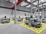do 2d,3d facility layout, food processing space, logistics warehouse, factory