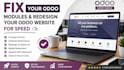 fix your odoo modules and redesign your odoo website for speed