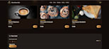 design a modern responsive cafe website with online ordering