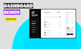 design a modern dashboard UI UX in figma