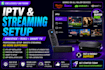set up iptv, firestick, roku, and smart TV streaming services