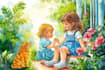 illustrate educational children book and activity art
