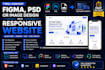 convert figma PSD or image design into responsive website