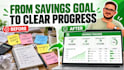 create a custom excel savings tracker for your goal