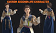 create second life 3d characters rigging second life 3d clothings 3d garments