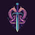 create a detailed fantasy logo illustration